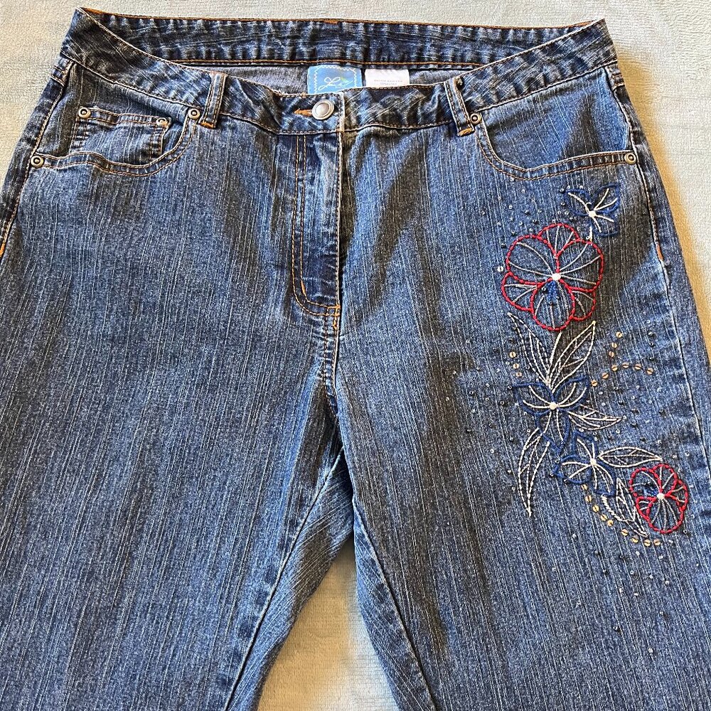 Lara Lane Embellished Boot Cut Jeans size 10